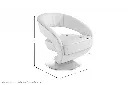 Fauteuil noir dim.